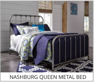 Nashburg Queen Metal Bed