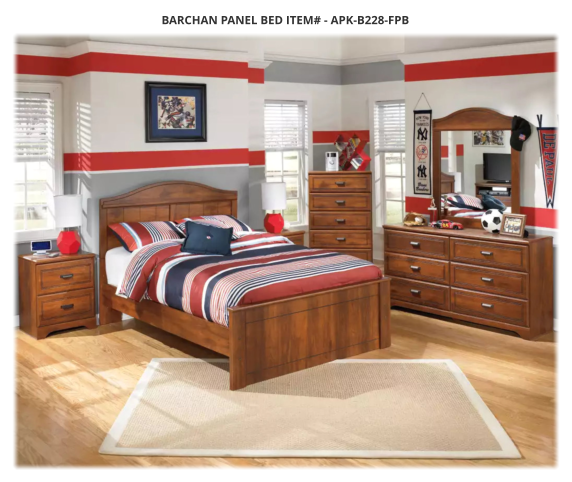 Barchan Panel Bed ITEM# - APK-B228-FPB