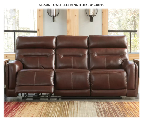 SESSOM POWER RECLINING ITEM# - U1240515