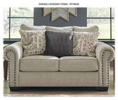 ZARINA LOVESEAT ITEM# - 9770435