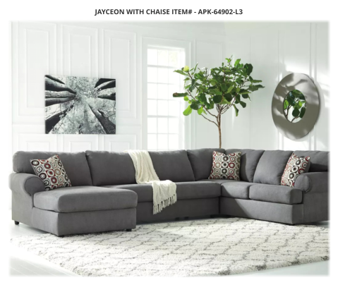 JAYCEON WITH CHAISE ITEM# - APK-64902-L3