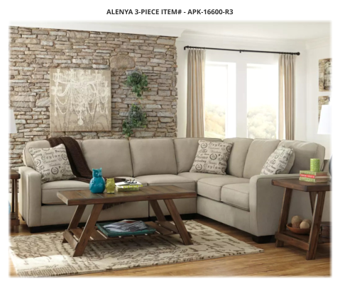 ALENYA 3-PIECE ITEM# - APK-16600-R3