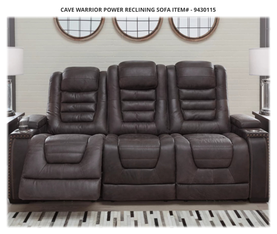 Cave Warrior Power Reclining Sofa ITEM# - 9430115