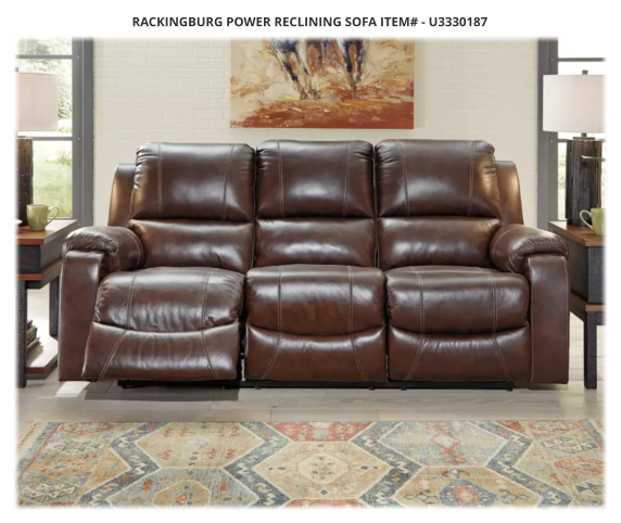 Rackingburg Power Reclining Sofa ITEM# - U3330187