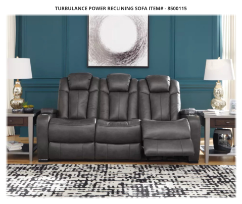 Turbulance Power Reclining Sofa ITEM# - 8500115