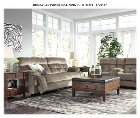 Brassville Power Reclining Sofa ITEM# - 1770147