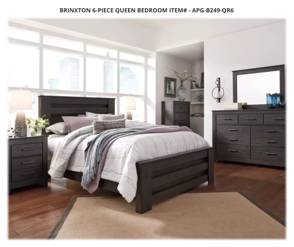 Brinxton 6-Piece Queen Bedroom ITEM# - APG-B249-QR6