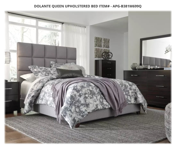 Dolante Queen Upholstered Bed ITEM# - APG-B381M699Q