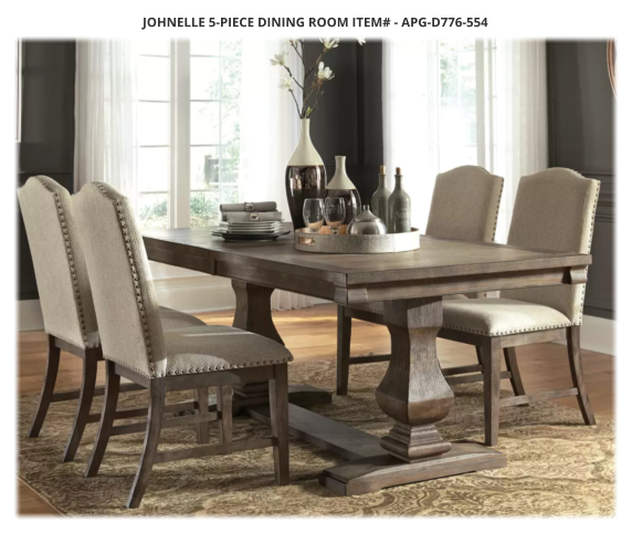 Johnelle 5-Piece Dining Room ITEM# - APG-D776-554