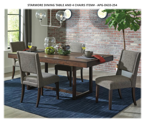 Starmore Dining Table and 4 Chairs ITEM# - APG-D633-254